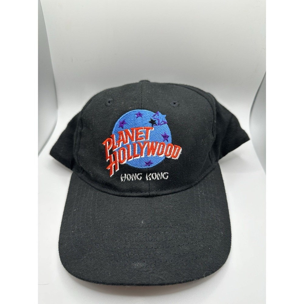Vintage‎ Planet Hollywood NEW Hong Kong Snapback Cap Black 1995 Made In USA